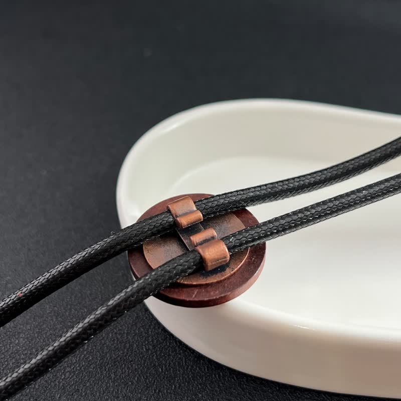 Boat Anchor Wooden Pendant Cowboy Bolo Tie - image 3