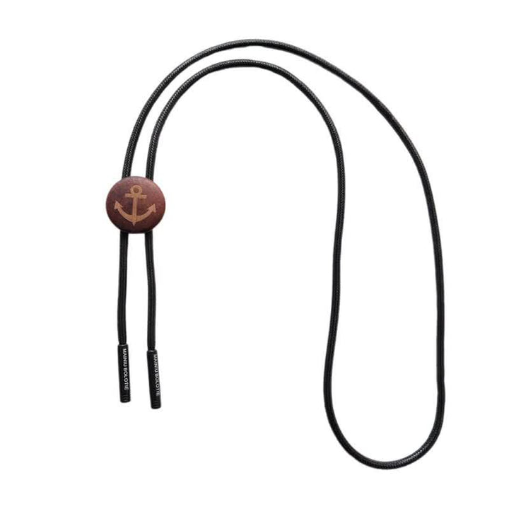 Boat Anchor Wooden Pendant Cowboy Bolo Tie - image 7