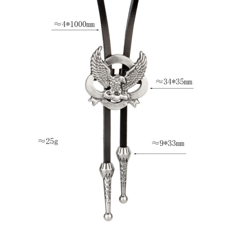 Western Charming Flying Eagle Bolo Tie - image 6