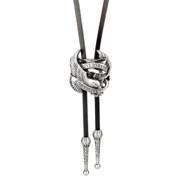 Western Charming Flying Eagle Bolo Tie - Style #2 - image 7
