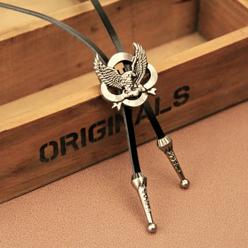 Western Charming Flying Eagle Bolo Tie - image 3