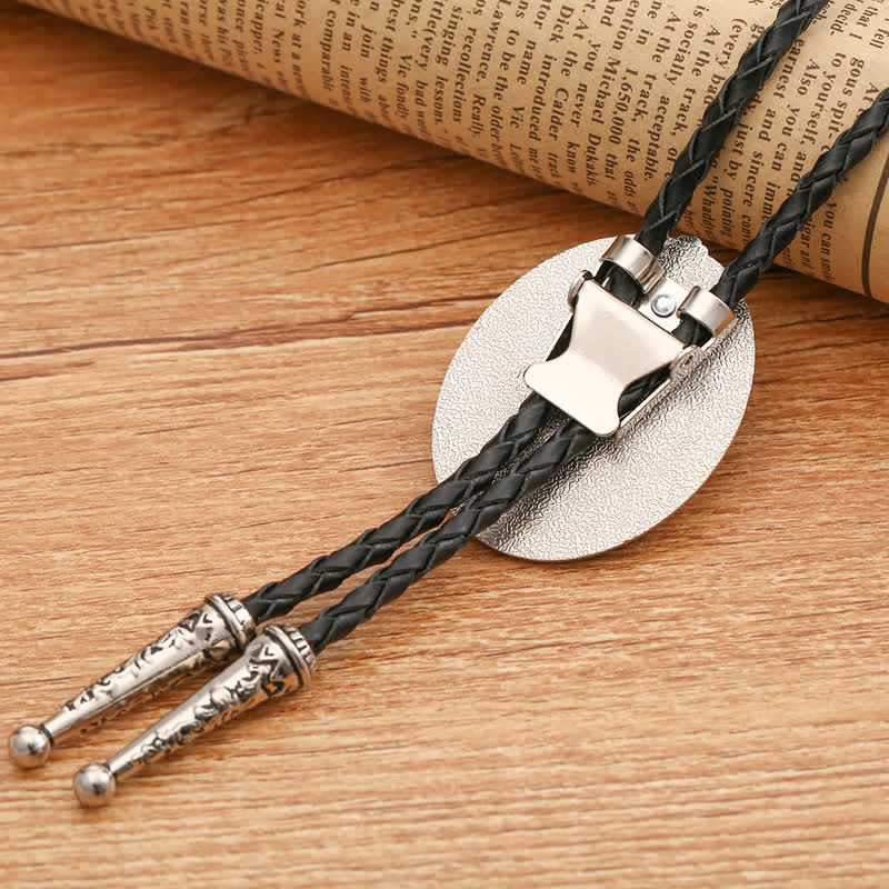 Turquoise Indian Style Cowboy Bolo Tie - image 1