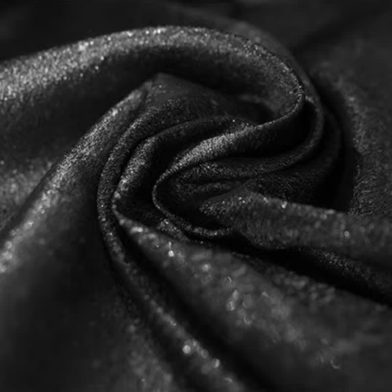 Men's Elegant Subtle Sparkle Black Bow Tie - image 1