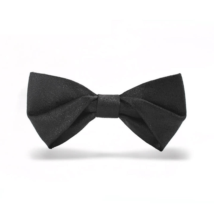 Men's Elegant Subtle Sparkle Black Bow Tie - Style #1 - image 0