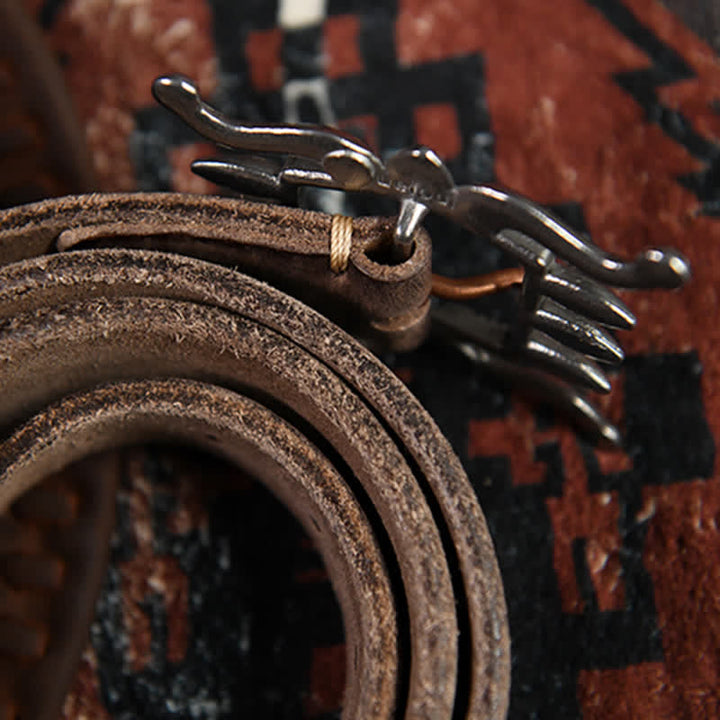 Men's Punk Trendy Cool Octopus Buckle Leather Belt - image 13