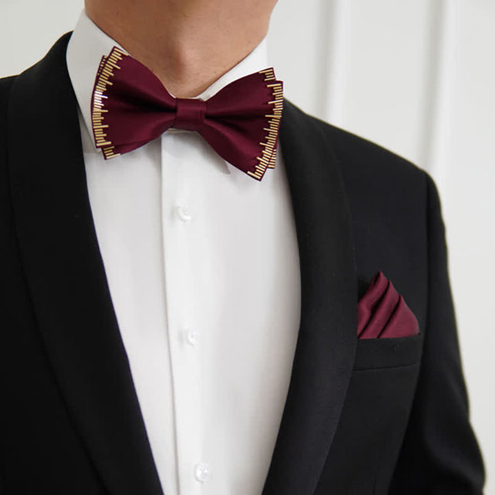 Men's Luxury Dazzling Golden Light Bow Tie - image 10