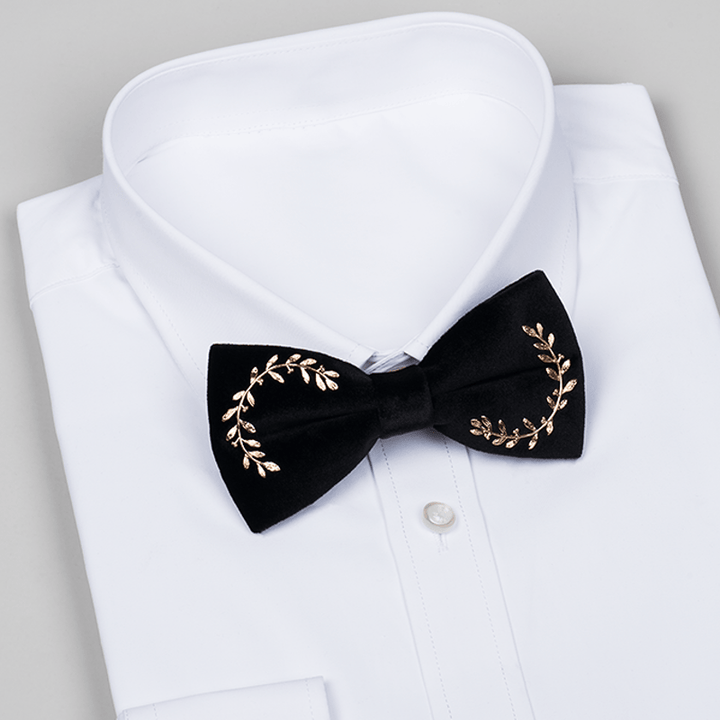 Shining Rhinestone Black Velvet Bow Ties Bundle Set - image 6