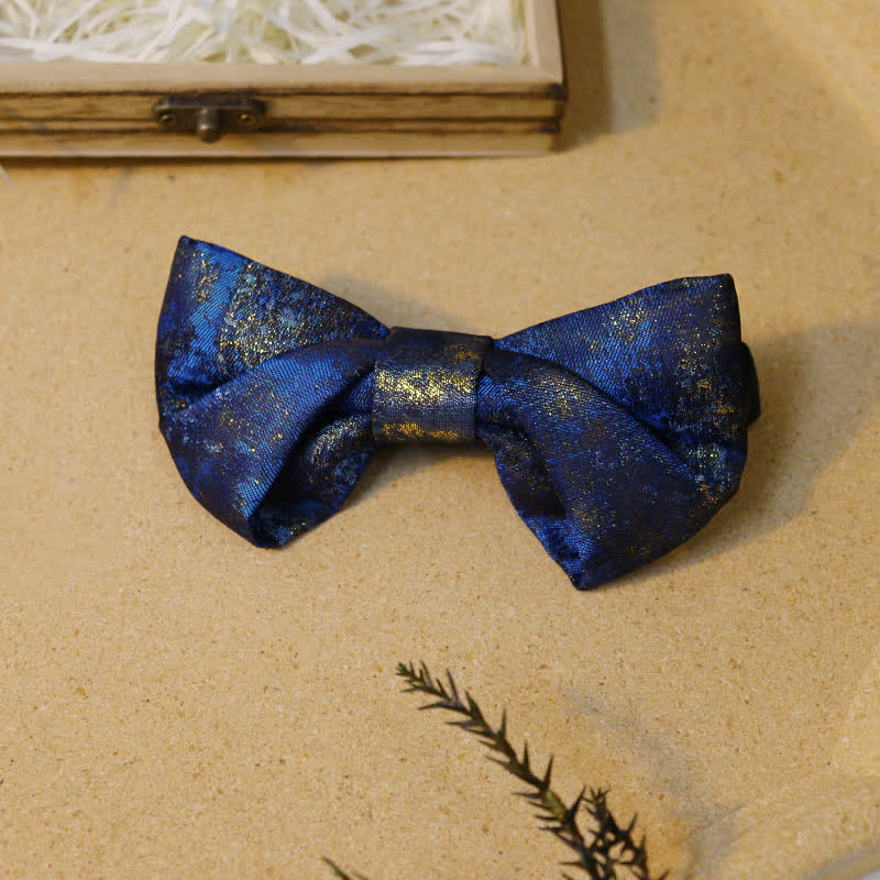 Gentlemanlike Royal Rhinestone Navy Bow Ties Bundle Set - image 1