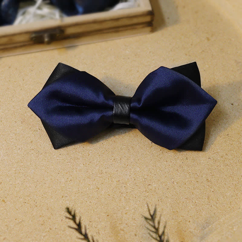 Gentlemanlike Royal Rhinestone Navy Bow Ties Bundle Set - image 6