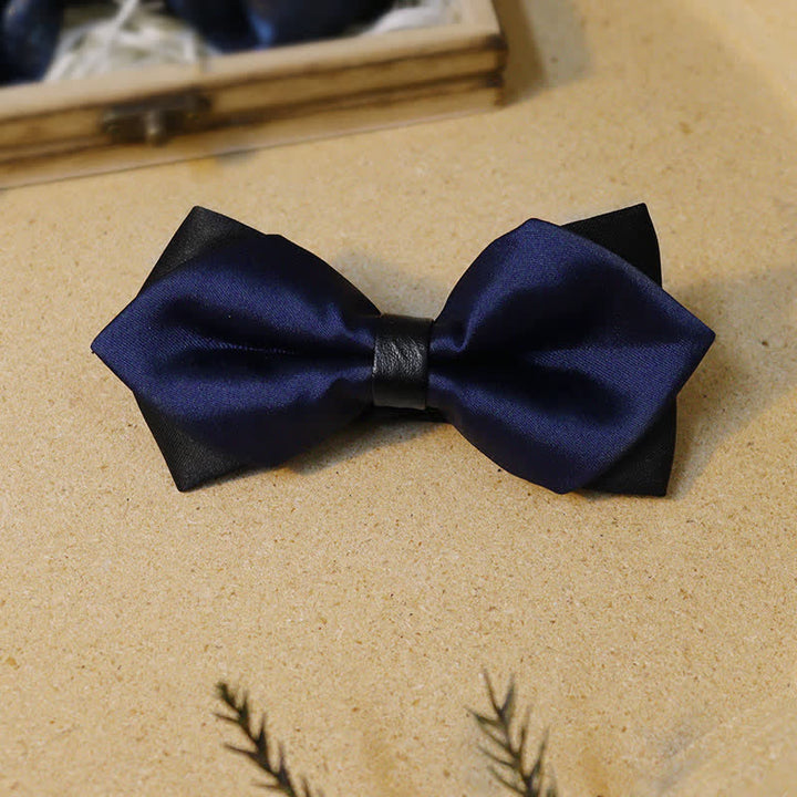 Gentlemanlike Royal Rhinestone Navy Bow Ties Bundle Set - image 6