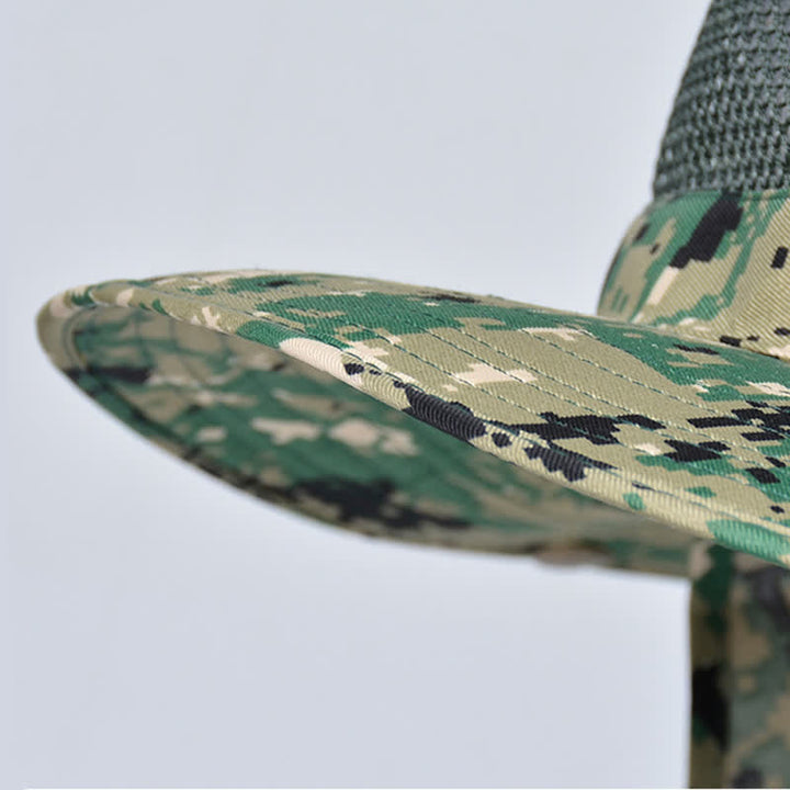 Men's Camouflage Sun Mesh Design Bucket Hat - image 2