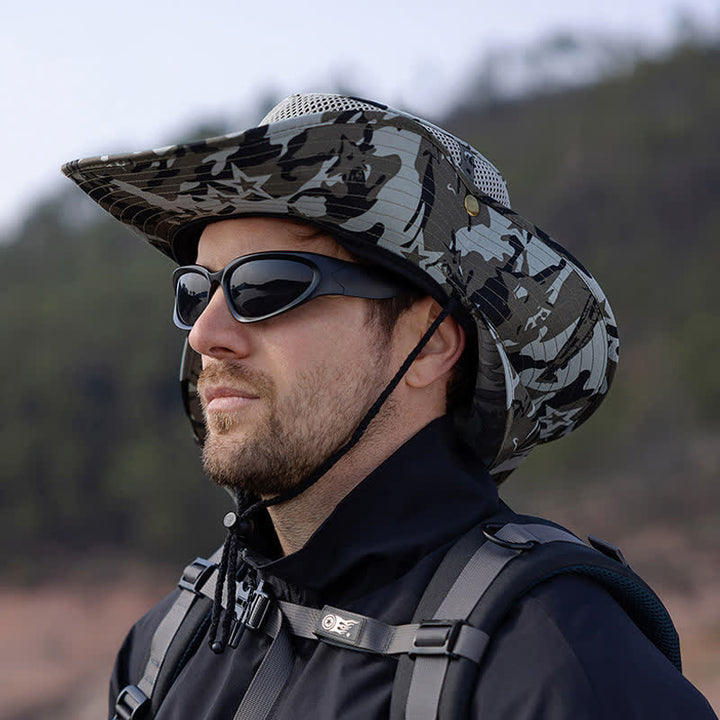 Men's Camouflage Sun Mesh Design Bucket Hat - image 12