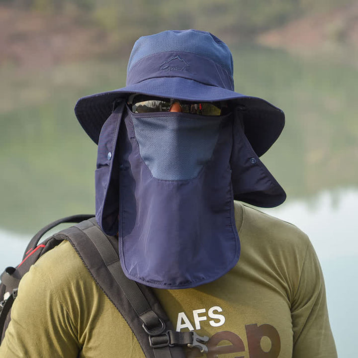 Men's Detachable Face Mask Hiking Bucket Hat - image 17