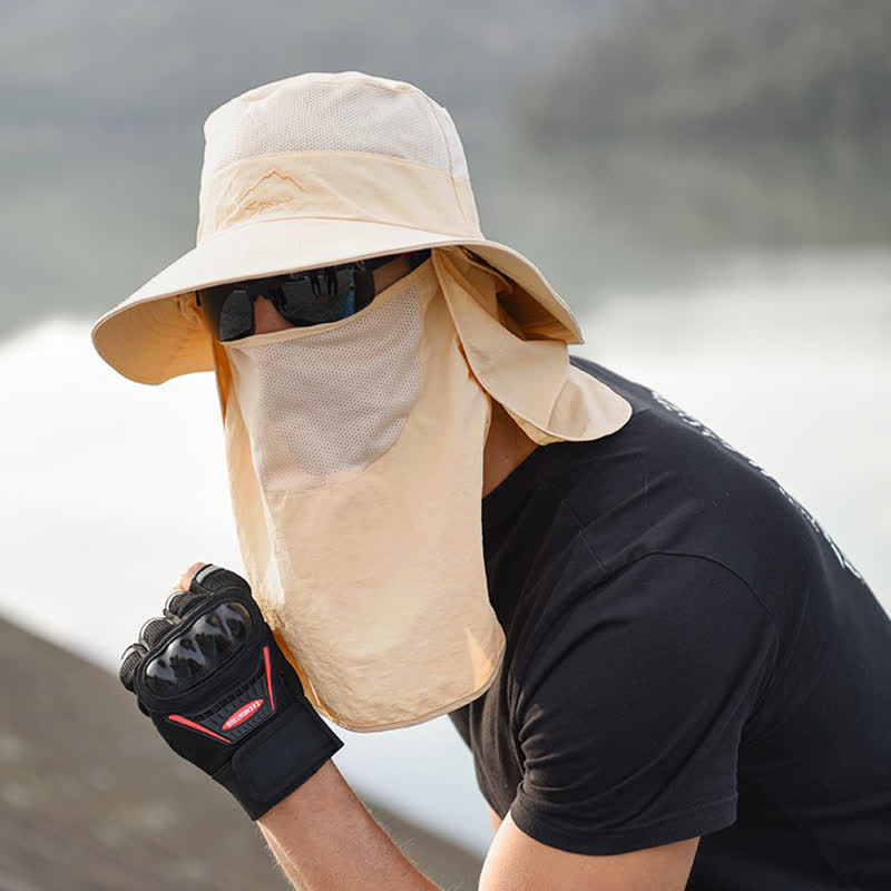 Men's Detachable Face Mask Hiking Bucket Hat - image 23