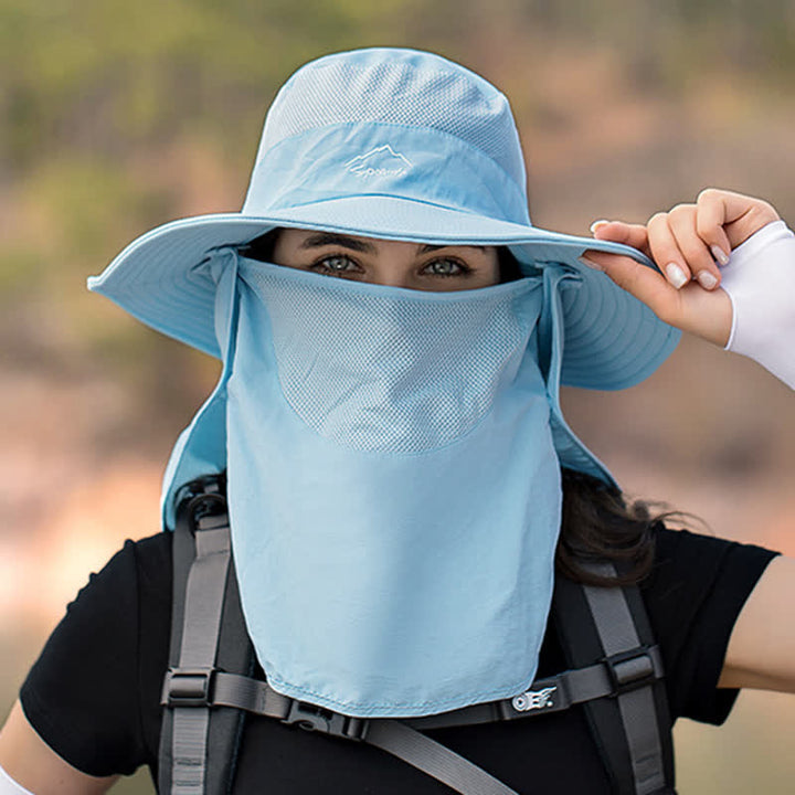 Men's Detachable Face Mask Hiking Bucket Hat - image 2