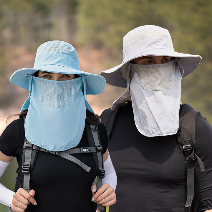 Men's Detachable Face Mask Hiking Bucket Hat - image 0