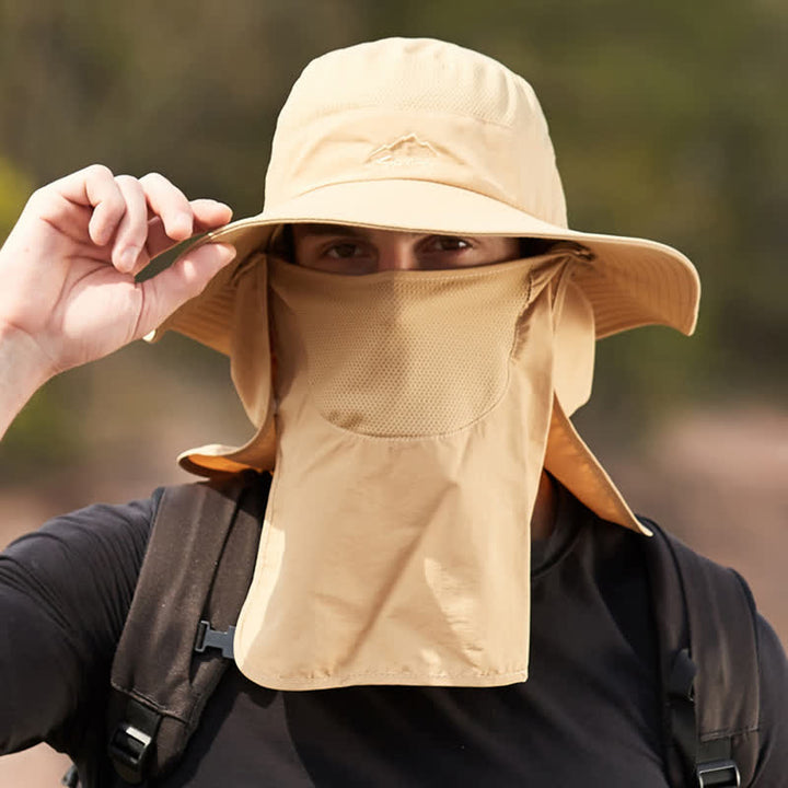 Men's Detachable Face Mask Hiking Bucket Hat - image 10