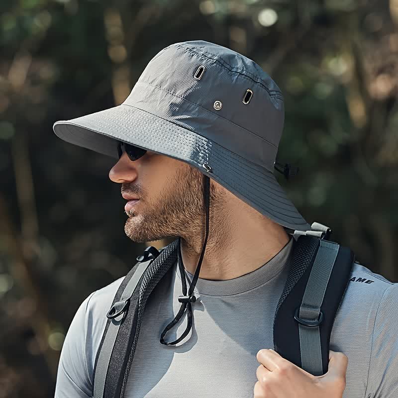 Men's Sunshade Big Brim Mountaineering Bucket Hat - image 0
