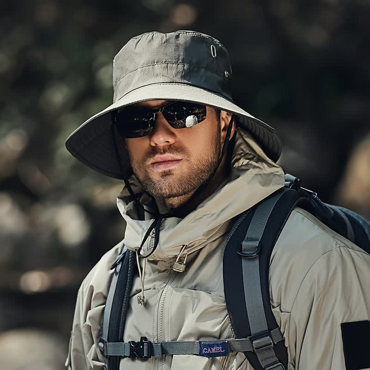Men's Sunshade Big Brim Mountaineering Bucket Hat - image 4
