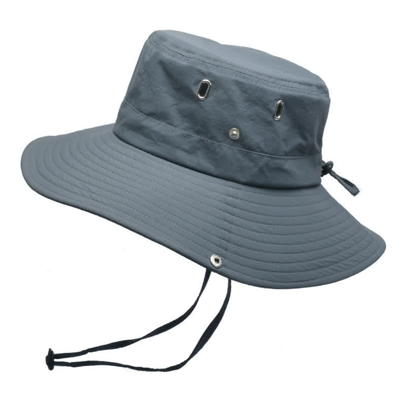 Men's Sunshade Big Brim Mountaineering Bucket Hat - Dark Gray - M (22"-22 7/8") - image 1