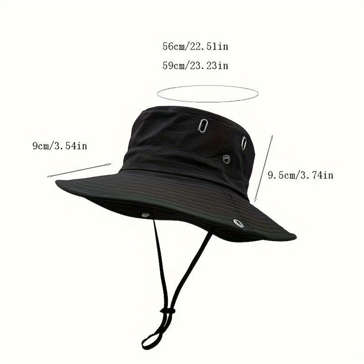 Men's Sunshade Big Brim Mountaineering Bucket Hat - image 5