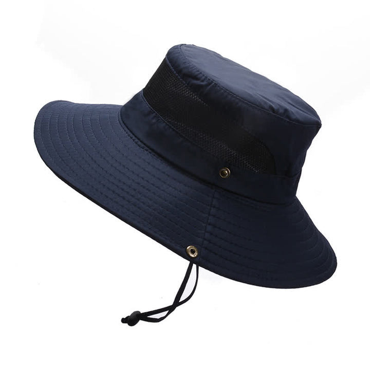 Men's Summer Sun Block Beach Travel Bucket Hat - Navy - M (22"-22 7/8") - image 14