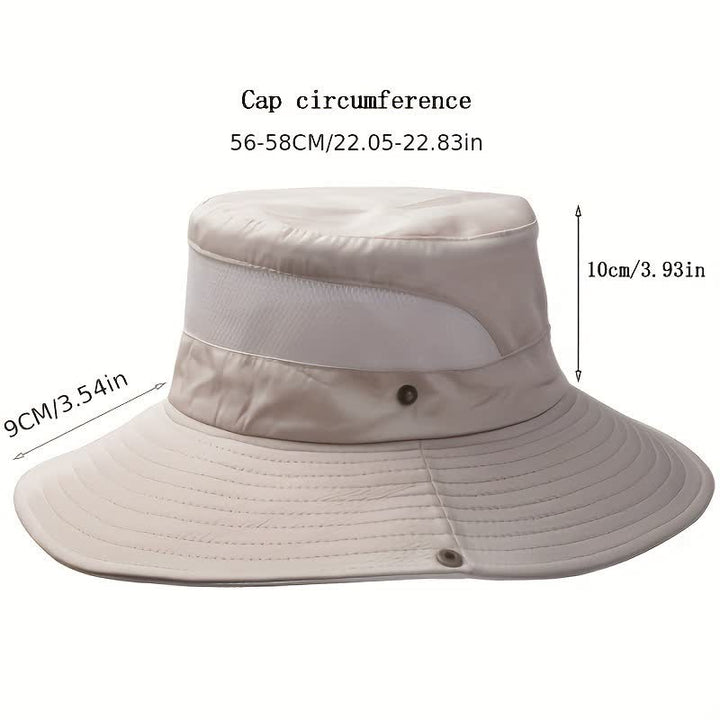 Men's Summer Sun Block Beach Travel Bucket Hat - image 3