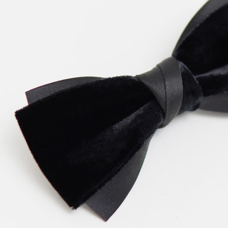 Men's Two-Tone Velvet Double Layer Bow Tie - image 7