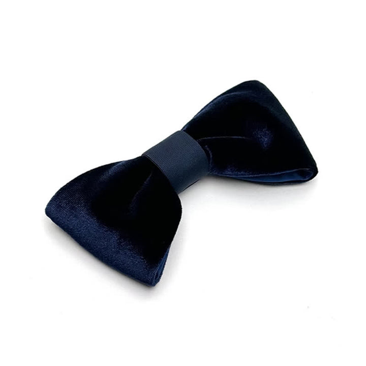Men's Luxurious Double Layers Velvet Bow Tie - image 4