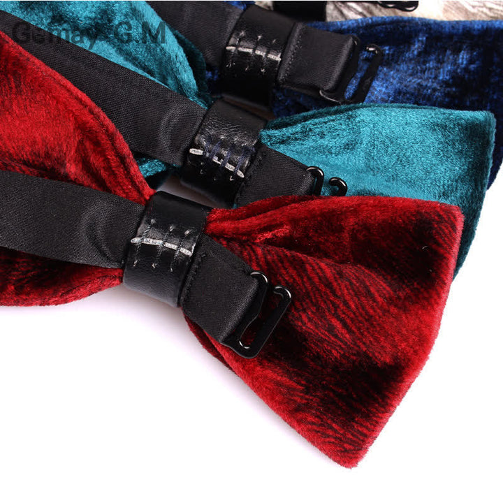Men's Chic Luxury Velvet Banquet Suit Bow Tie - image 5