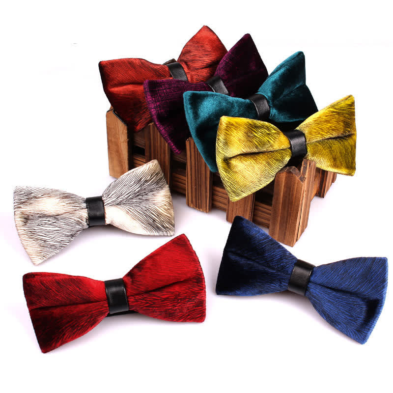 Men's Chic Luxury Velvet Banquet Suit Bow Tie - image 0