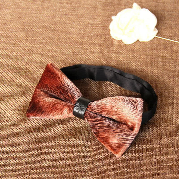 Men's Chic Luxury Velvet Banquet Suit Bow Tie - Chocolate - image 16