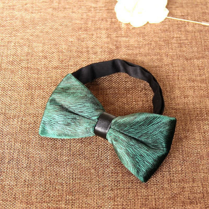 Men's Chic Luxury Velvet Banquet Suit Bow Tie - MediumAquamarine - image 21