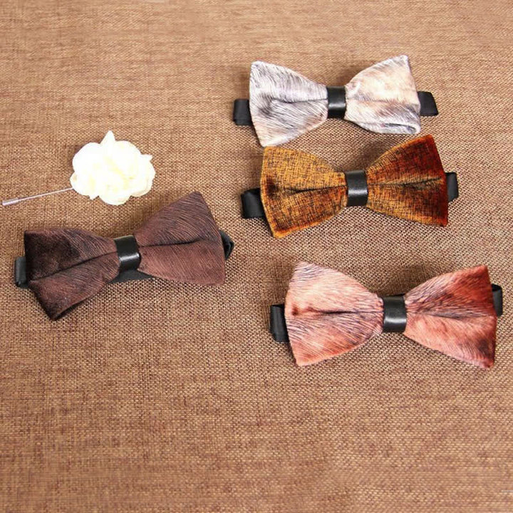 Men's Chic Luxury Velvet Banquet Suit Bow Tie - image 3