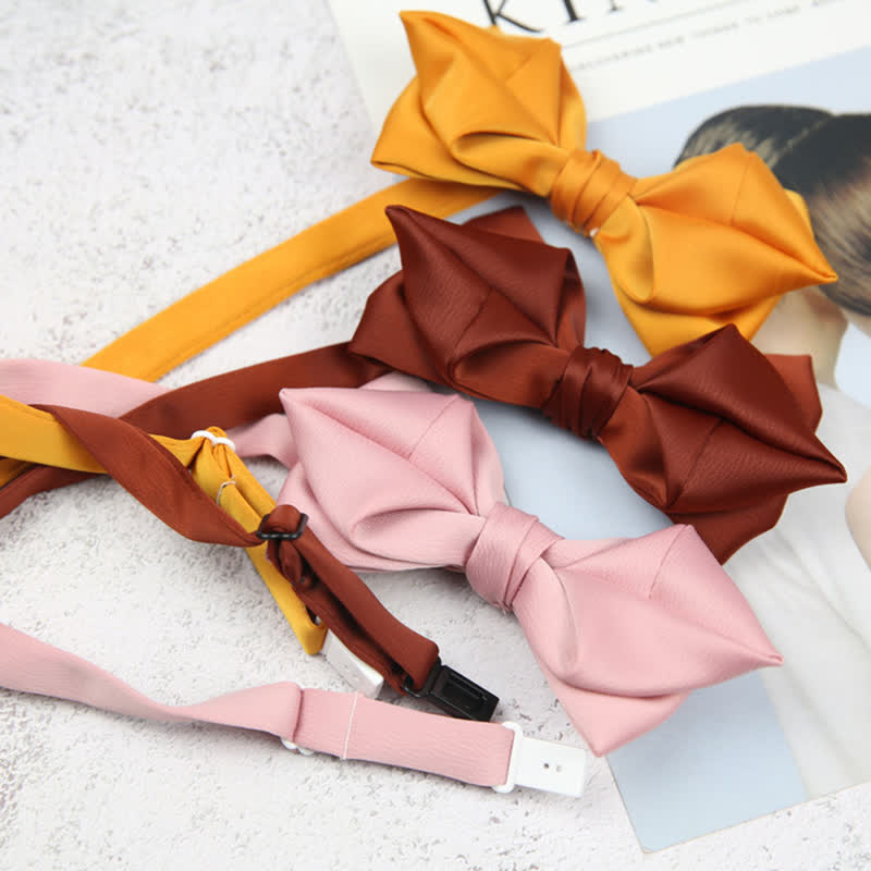 Men's Leisure Style Unique Pointed Shape Bow Tie - image 5