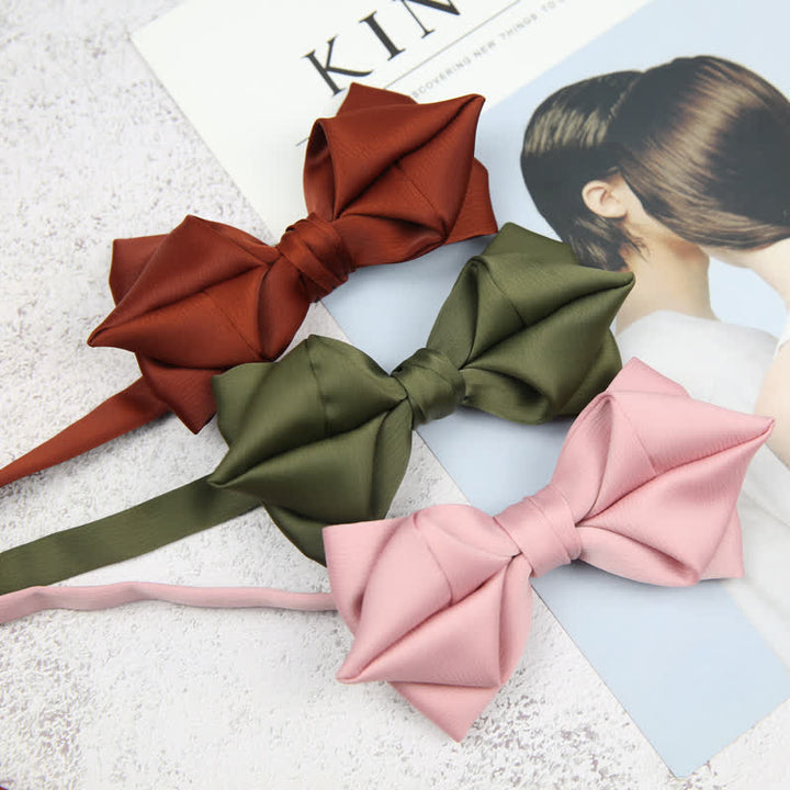 Men's Leisure Style Unique Pointed Shape Bow Tie - image 3