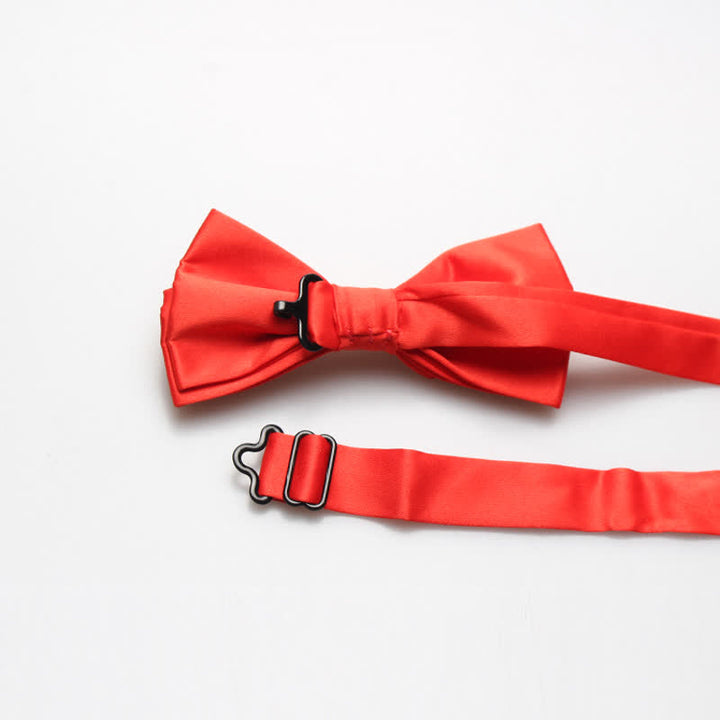 Men's Fashion Simple Solid Color Bow Tie - image 2