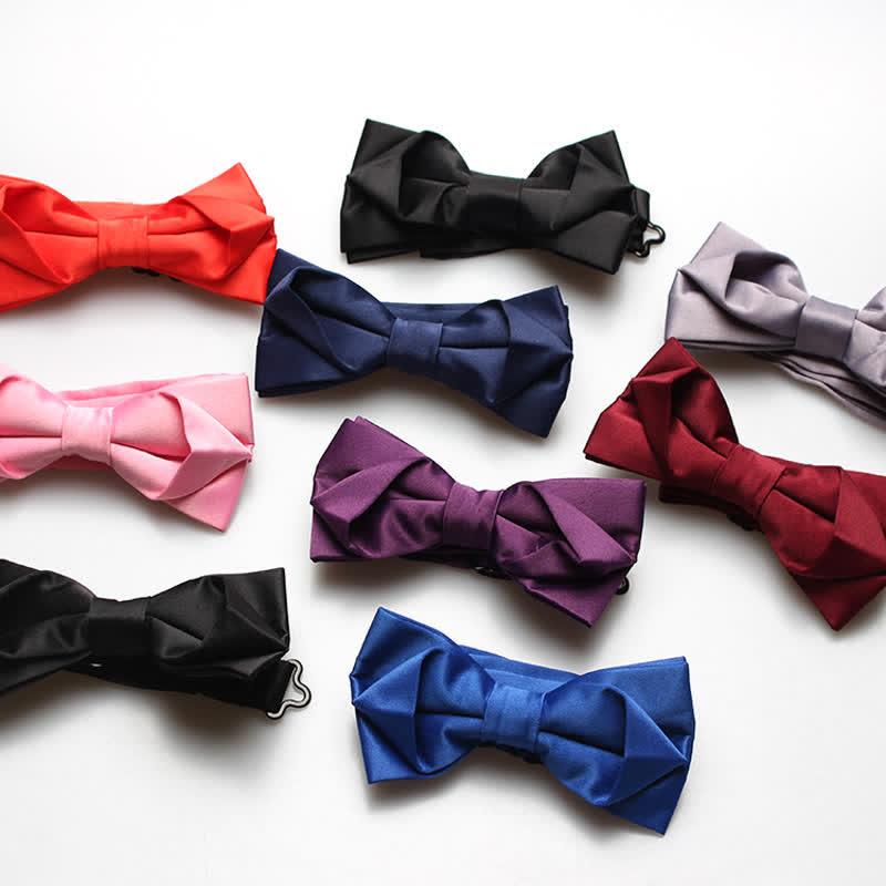 Men's Fashion Simple Solid Color Bow Tie - image 0