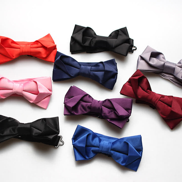 Men's Fashion Simple Solid Color Bow Tie - image 0