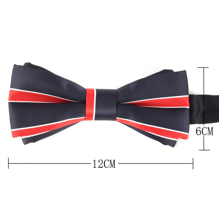 Men's Novel Stylish Colorful Striped Bow Tie - image 6