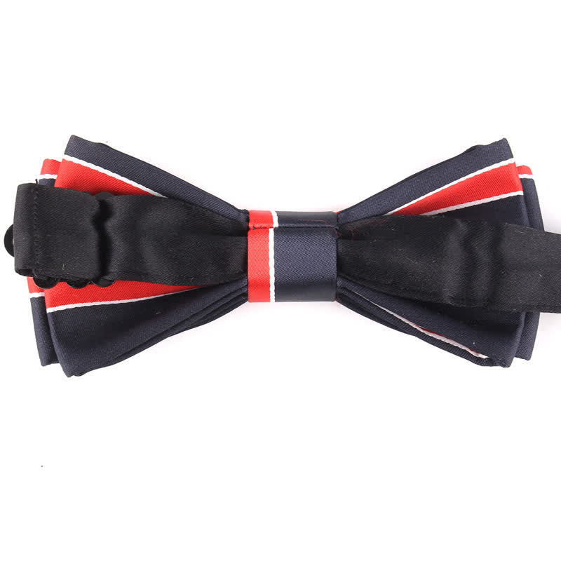 Men's Novel Stylish Colorful Striped Bow Tie - image 3