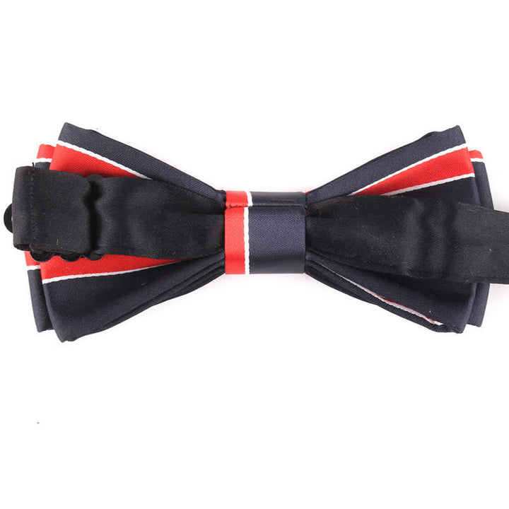 Men's Novel Stylish Colorful Striped Bow Tie - image 3