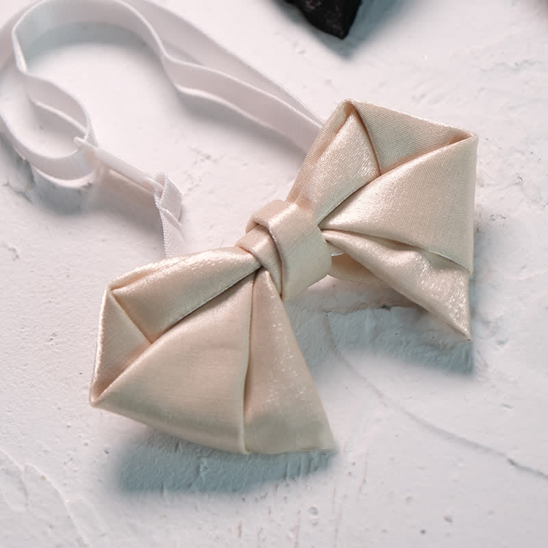 Men's Timeless Folded Diamond Shaped Bow Tie - image 1