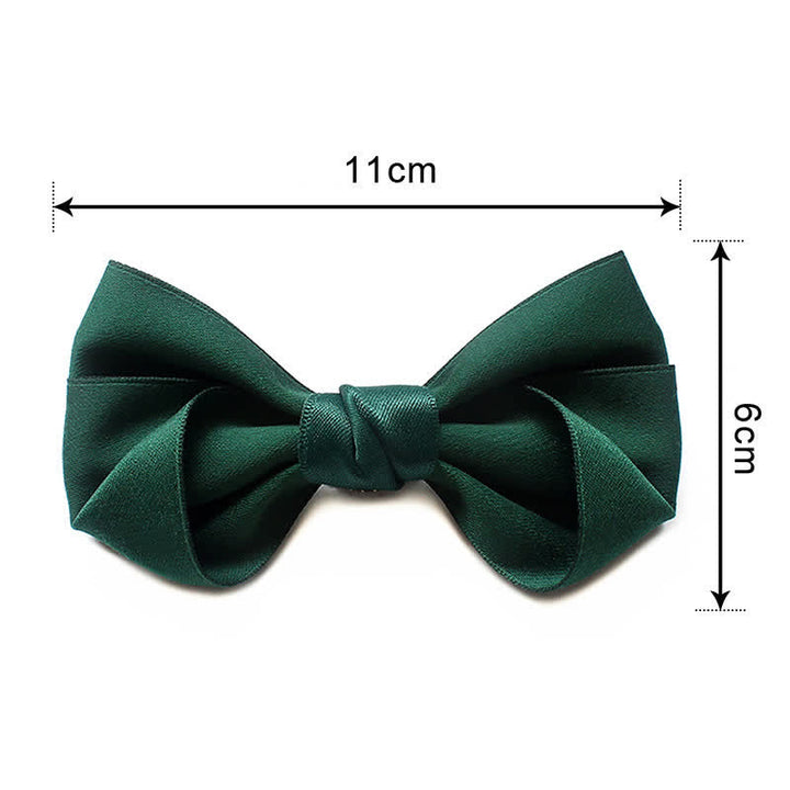 Men's Simple Trendy Soild Color Suit Shirt Bow Tie - image 5