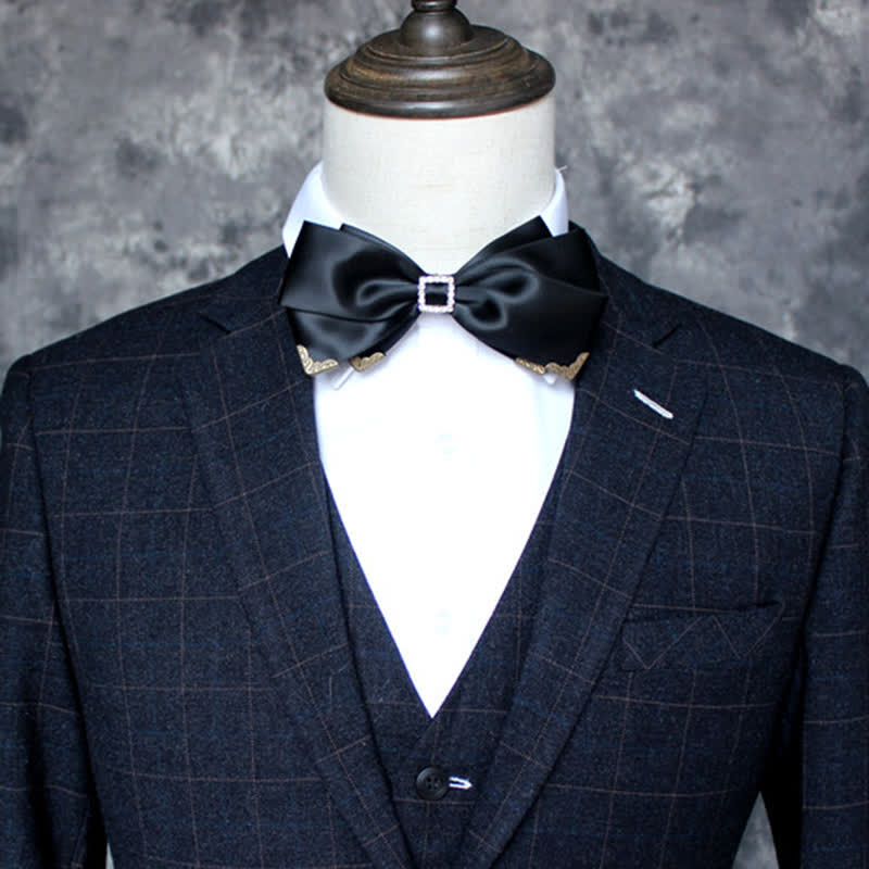 Men's Noble Classical Triple Layered Marriage Bow Tie - image 5