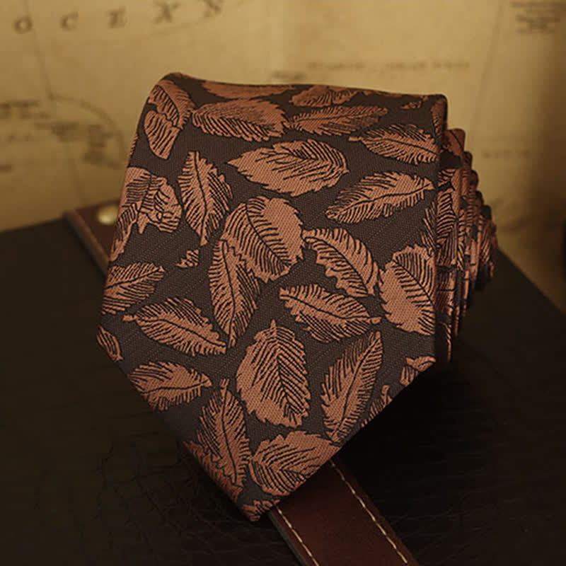 Men's Floral Printed Formal Dress Shirt Necktie - image 16