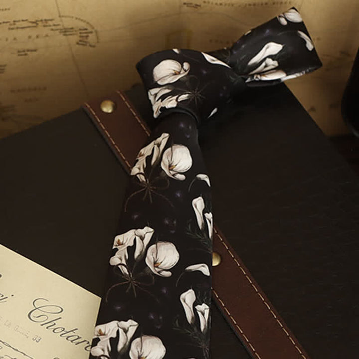 Men's Floral Printed Formal Dress Shirt Necktie - image 2