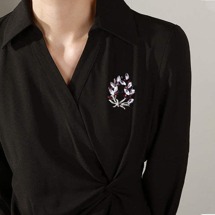 Women's Luxury Wheat Ear Bouquet Brooch - image 1