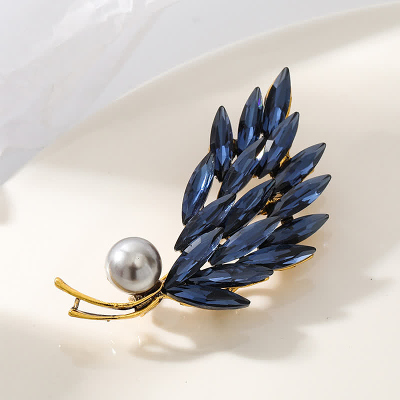 Women's Ancient Golden Wheat Bouquet Brooch - image 6
