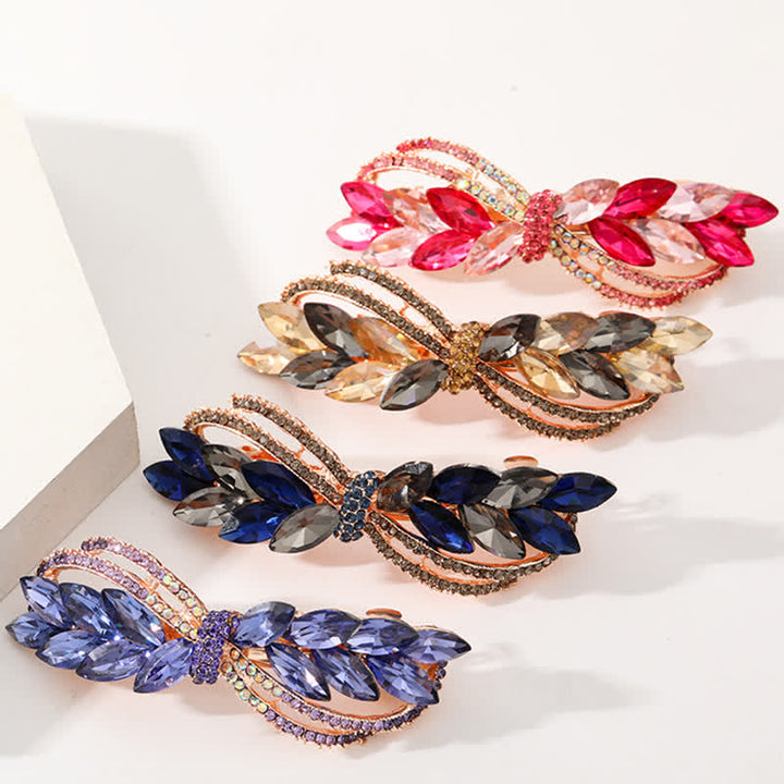Women's Stunning Rhinestone Bow Knot Hair Clip - image 3
